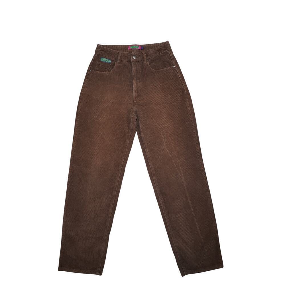 Empyre Women’s Brown Corduroy Pants Size 4 | Y2K Skate Streetwear Retro 2000s